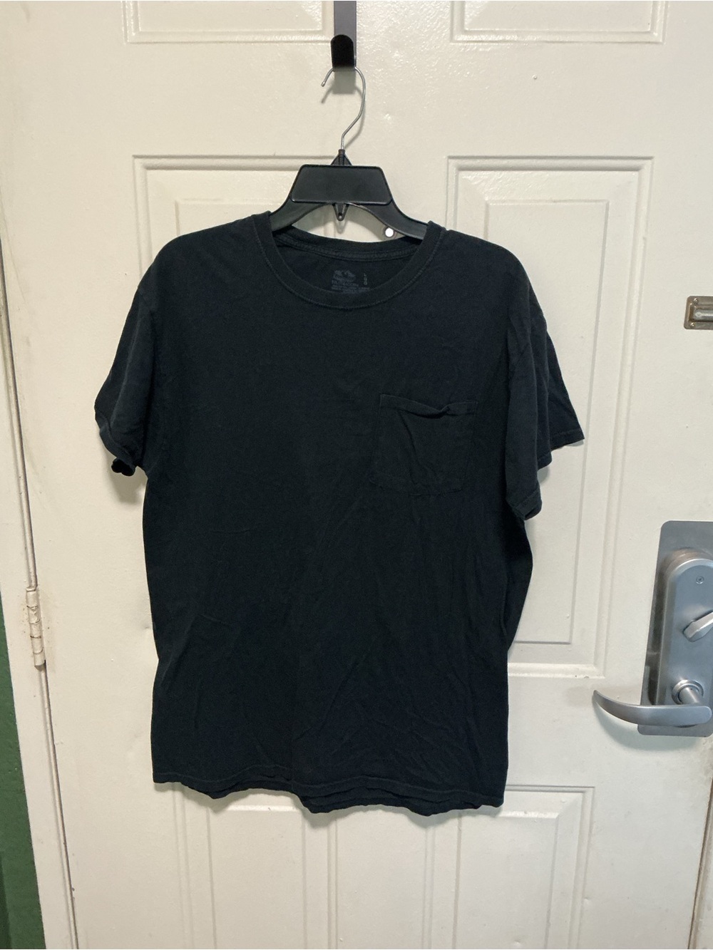 Fruit of the Loom Black Short Sleeve Pocket Tee